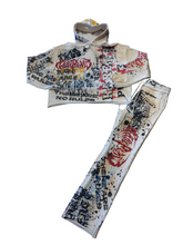 Load image into Gallery viewer, Digital Print Rhinestone Sweatsuit
