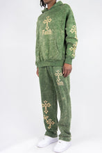 Load image into Gallery viewer, Rebel Minds Studded Faith Sweatsuits
