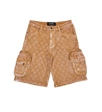 Load image into Gallery viewer, Vicious EMBELLISHED RHINESTONE DENIM SHORTS
