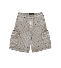 Load image into Gallery viewer, Vicious EMBELLISHED RHINESTONE DENIM SHORTS
